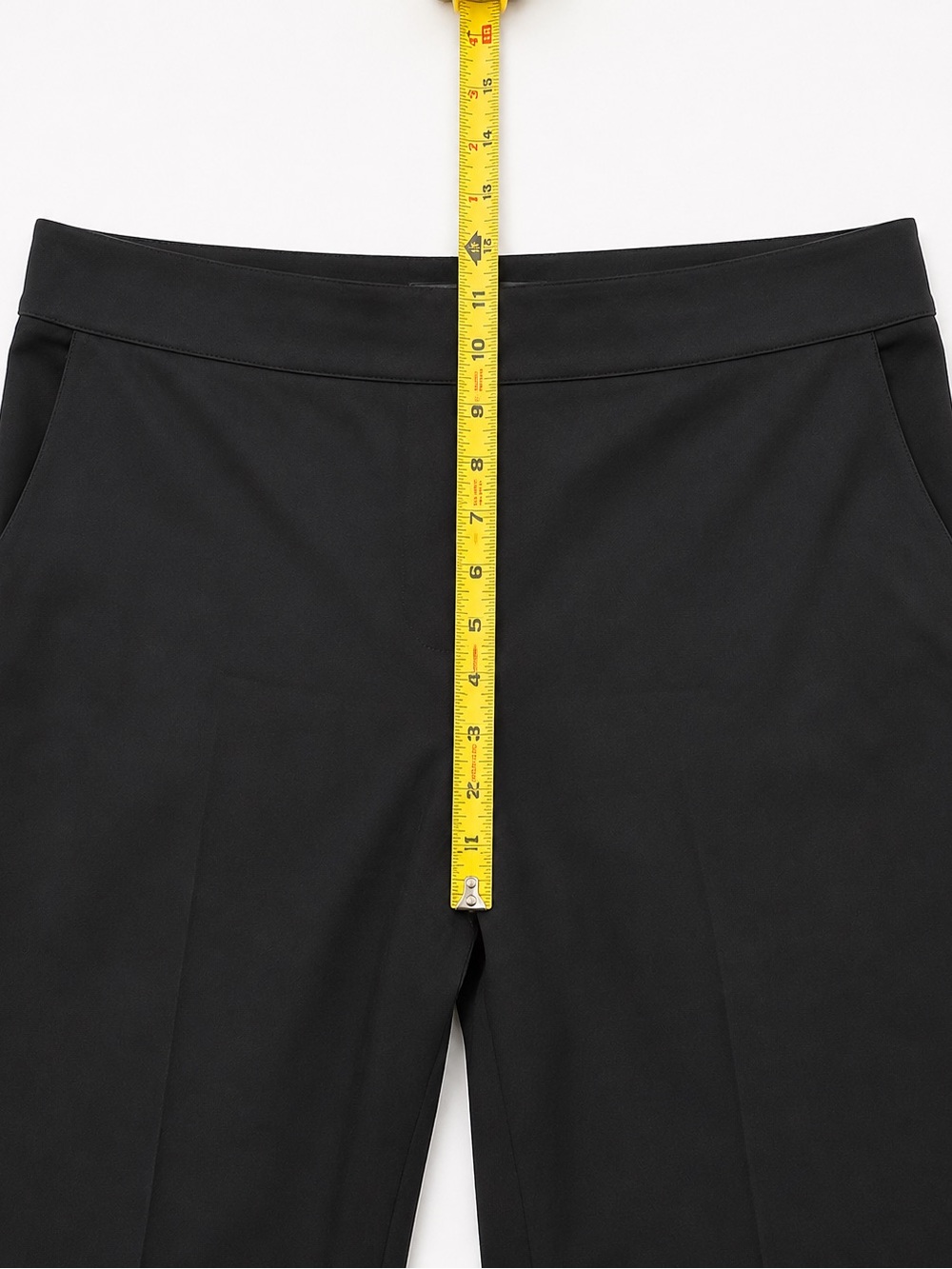 St. John Black Wool Blend Tailored Ankle Pants Size 8 - 27” Inseam – 98% Wool - Picture 7 of 10